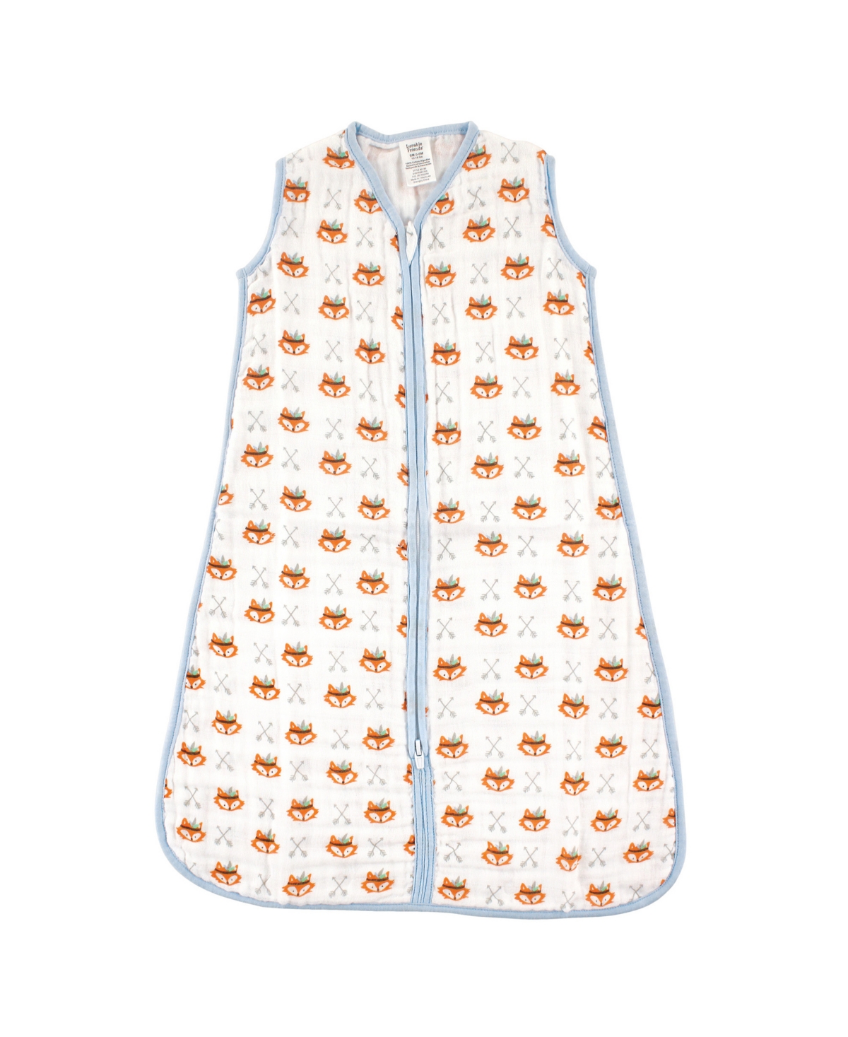 Luvable Friends Baby Girls Baby Sleeveless Muslin Cotton Sleeping Bag, Sack, Blanket, Rainbow Muslin