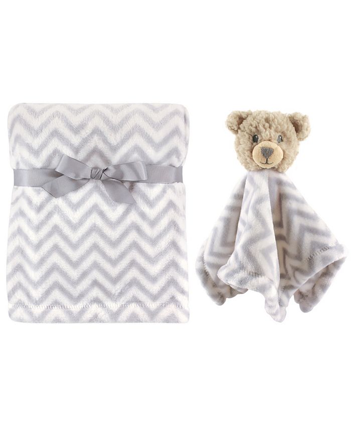 Hudson Baby Plush Blanket and Animal Security Blanket, 2-Piece Set ...
