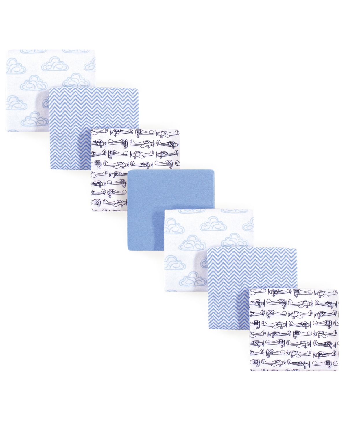 Hudson Baby Infant Boy Cotton Flannel Receiving Blankets Bundle