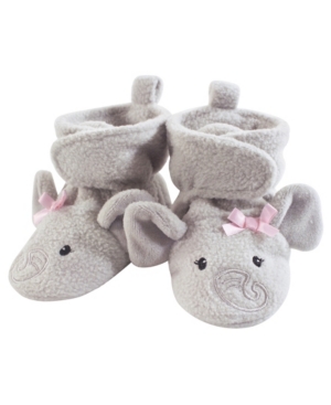 Hudson Baby Cozy Fleece Booties with Non Skid Bottom 0-24 Months
