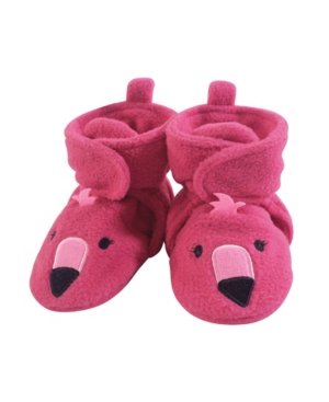 Hudson Baby Cozy Fleece Booties with Non Skid Bottom 0-24 Months