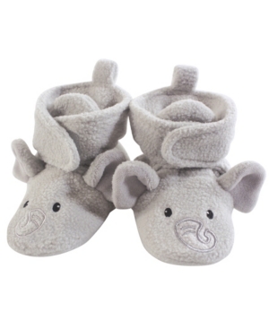 Hudson Baby Cozy Fleece Booties with Non Skid Bottom 0-24 Months