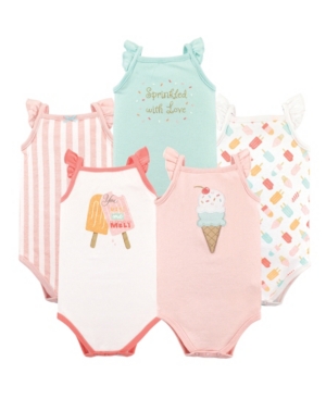 Hudson Baby Sleeveless Bodysuits 5-Pack 0-24 Months