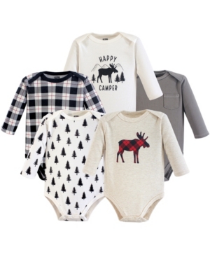 Hudson Baby Long Sleeve Bodysuits 5-Pack 0-24 Months
