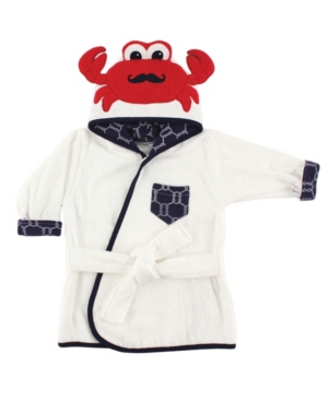 Hudson Baby Animal Face Hooded Bath Robe 0-9 Months