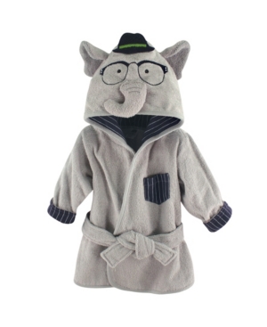 Hudson Baby Animal Face Hooded Bath Robe 0-9 Months