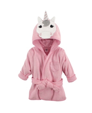 Hudson Baby Animal Face Hooded Bath Robe 0-9 Months