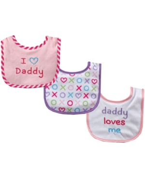Luvable Friends Baby Bibs 3-Pack One Size