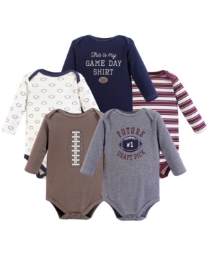 Hudson Baby Long Sleeve Bodysuits 5-Pack 0-24 Months