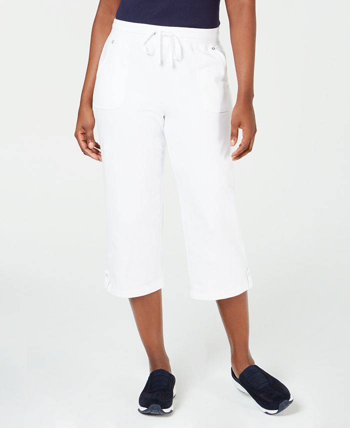 Karen Scott French Terry Capri Pants, Created for Macy's & Reviews - Pants  & Capris - Women - Macy's