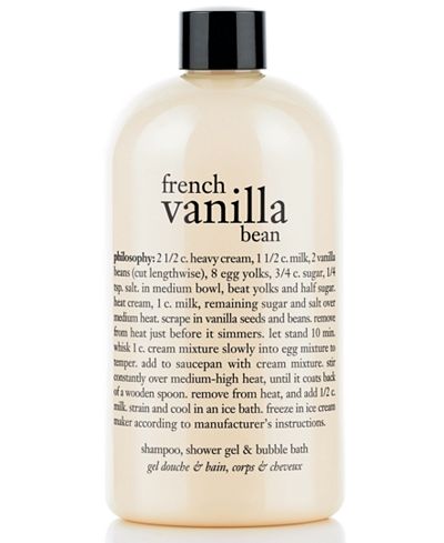 philosophy french vanilla bean ice cream 3-in-1 shampoo, shower gel ...