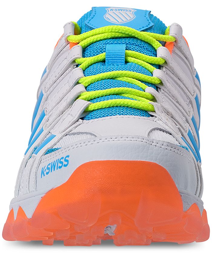 Chaussures K-Swiss ST429 Pour Enfants – Taille US 2 – Cuir Blanc – Occasion