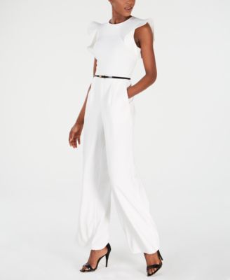 womens white jumpsuits at macys