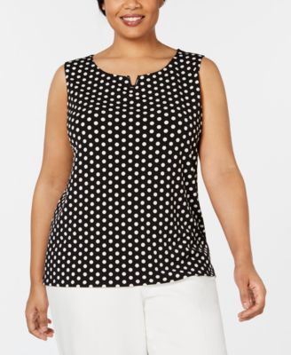 Calvin Klein - Plus Size Printed Sleeveless Top