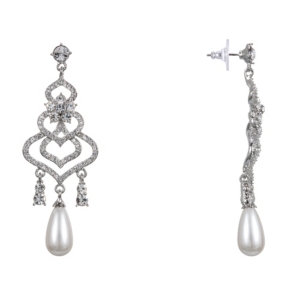 image of Nina Pearl Chandelier Earrings
