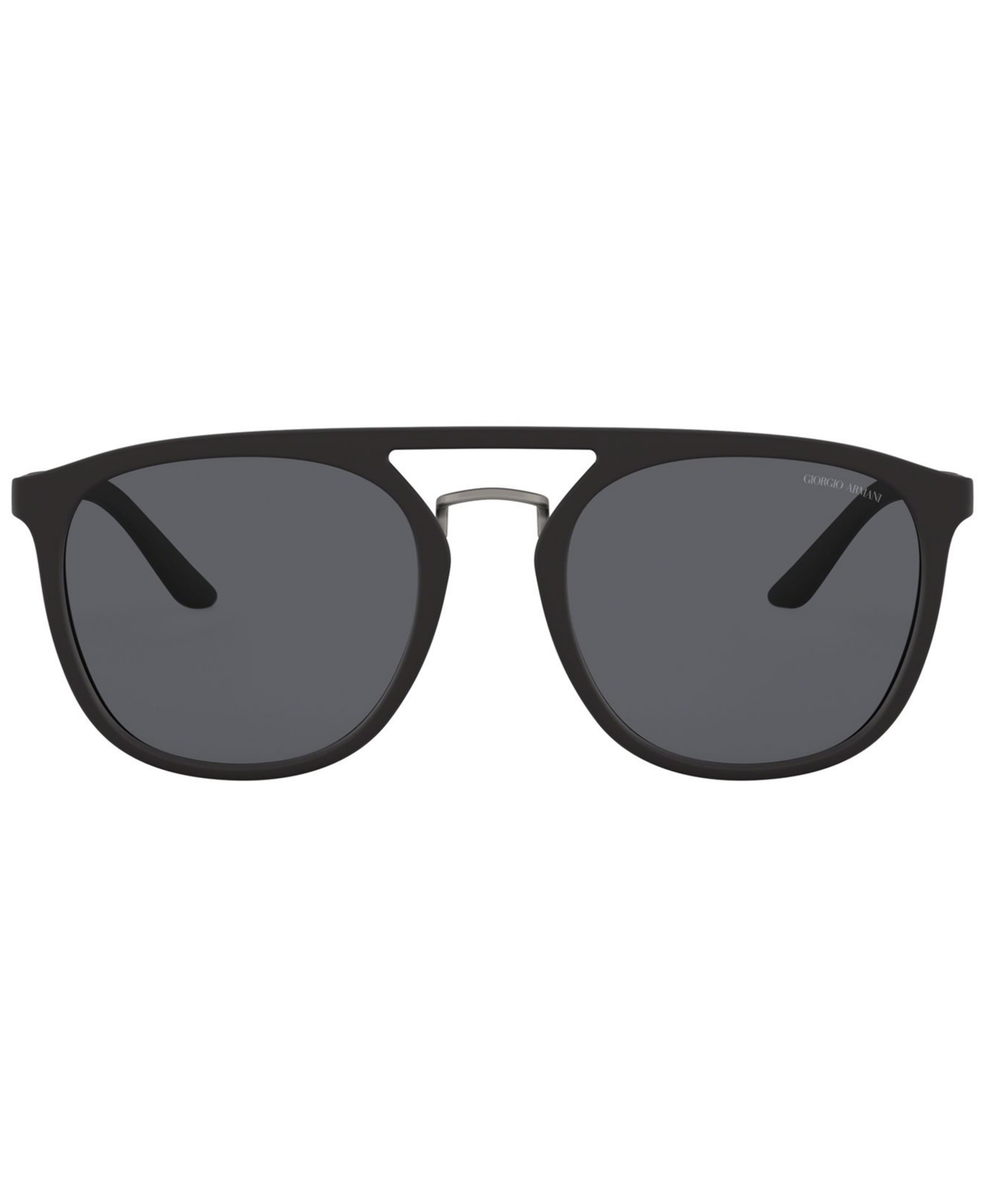 Shop Giorgio Armani Polarized Sunglasses, Ar8118 53 In Matte Black,polar Grey