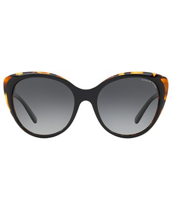COACH Polarized Sunglasses HC8260 55 L1060 Macy s