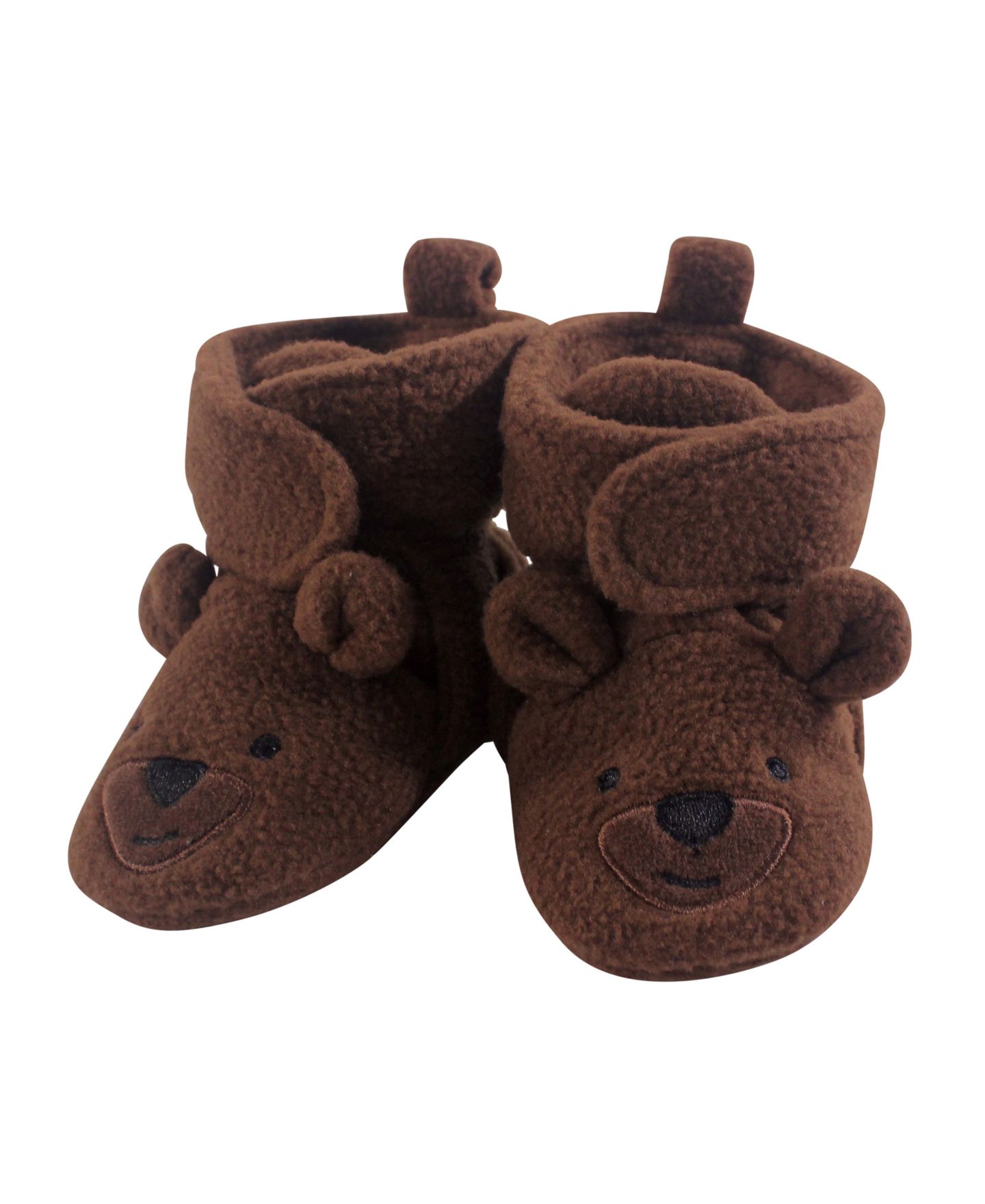 Ботинки Hudson Baby Cozy Fleece Booties для девочек, цвет: Коричневый — фото 1