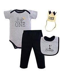 Baby Vision 12 Months Unisex Baby First Birthday Outfit, 4 Piece 