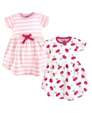 Touched by Nature Baby Girl Organic Cotton Dress Short Sleeve 2-Pack