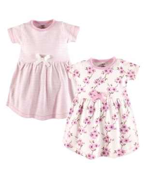 Touched by Nature Baby Girl Organic Cotton Dress Short Sleeve 2-Pack