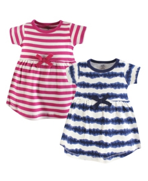 Touched by Nature Baby Girl Organic Cotton Dress Short Sleeve 2-Pack