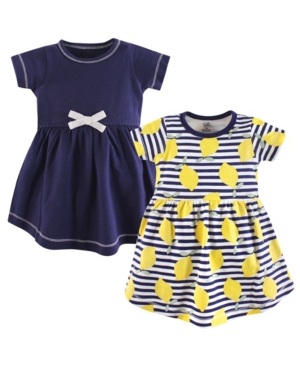 Touched by Nature Baby Girl Organic Cotton Dress Short Sleeve 2-Pack