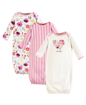 Touched by Nature Unisex Baby Gown 3Pack 0-6 Months