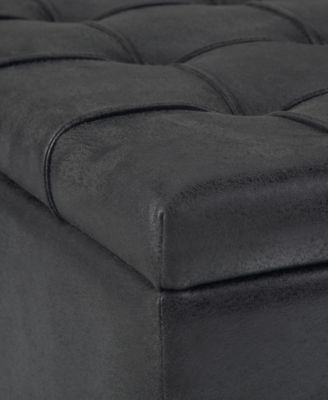 Harrison Traditional Square Coffee Table Storage Ottoman