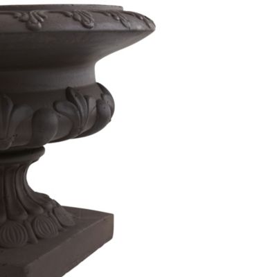 12.5-In. H Iron-finish Decorative Urn - Indoor/Outdoor
