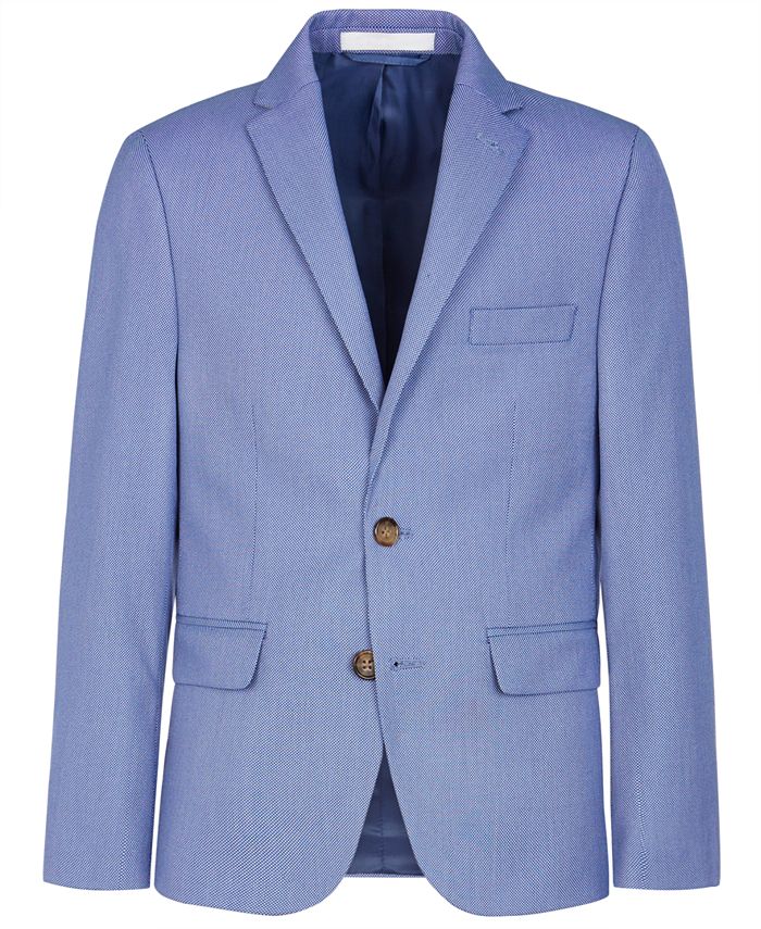 Lauren Ralph Lauren Big Boys Stretch Blue Suit Jacket - Macy's