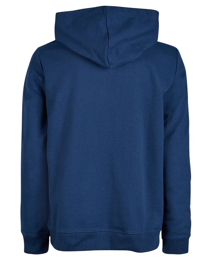 Ideology Big Boys Colorblocked Zip Up Hoodie Dark Blue Size Small