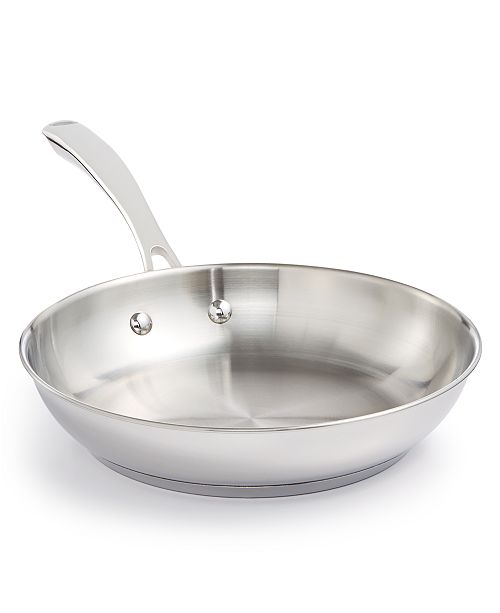 Belgique 10" Polished Stainless Steel Fry Pan, Created for Macy's