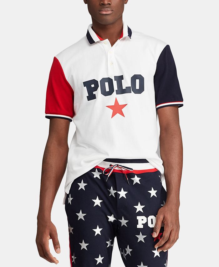 Polo Ralph Lauren Men's Classic-Fit Mesh Polo Americana Shirt, Created for  Macy's & Reviews - Polos - Men - Macy's