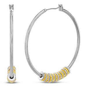 image of Steve Madden Rondell Post Clip Hoop Earring