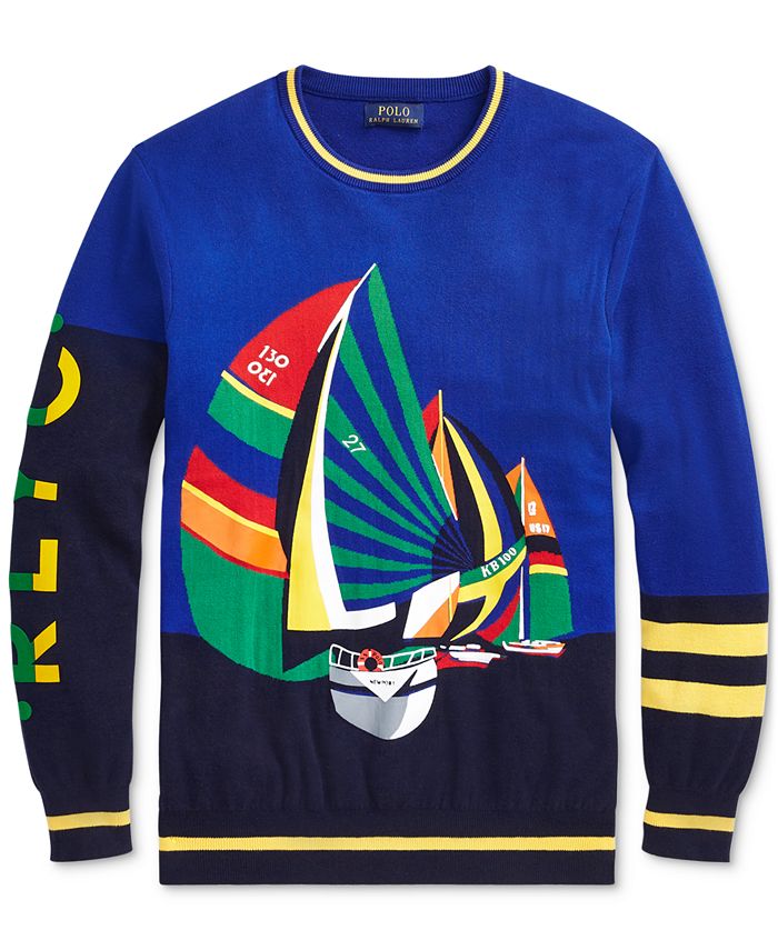 blue sailboat sweater