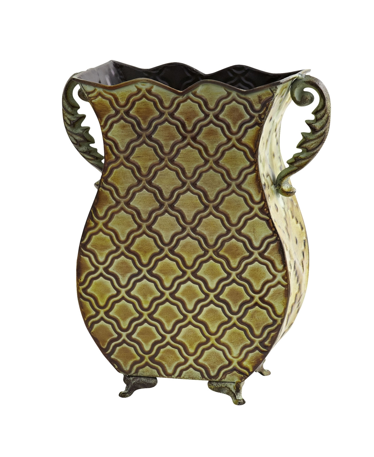 Venetian Verdigris Planter - Green