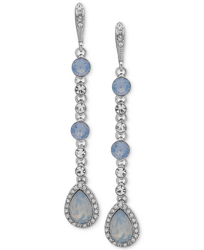 Givenchy Crystal & Stone Linear Extra Large Drop Earrings Macy's