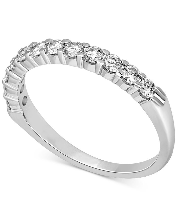 Or Rose Gold Yellow 1/2Ct Diamond Eternity Ring Available in 14K White 