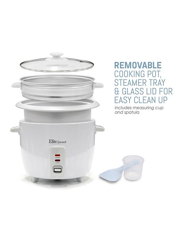 Elite by MaxiMatic Elite Gourmet 16 Cup Rice Cooker with Steam Tray