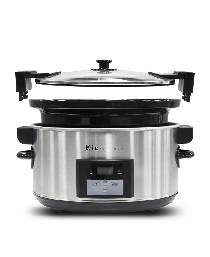 Elite Gourmet Elite Platinum 8.5 Quart Stainless Steel Programmable
