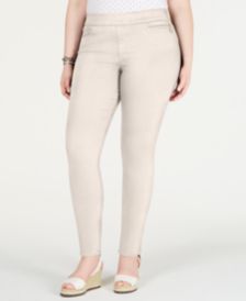 Plus Size Gramercy Sateen Ankle Pants, Created for Macy's