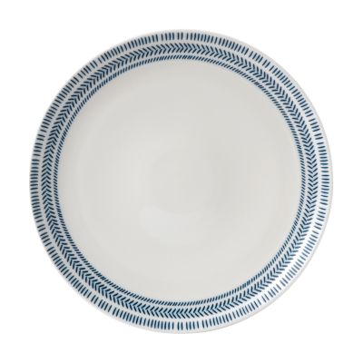 ED Ellen Degeneres - Cobalt Blue Chevron Dinner Plate 11.2"