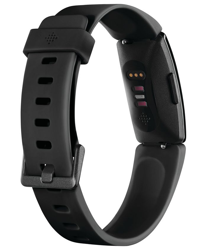 Fitbit Inspire HR Black Strap Activity Tracker 16.4mm - Macy's