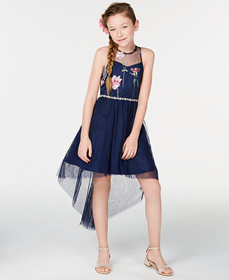 Rare Editions Big Girls Embroidered High-Low Hem Dress, Created for ...
