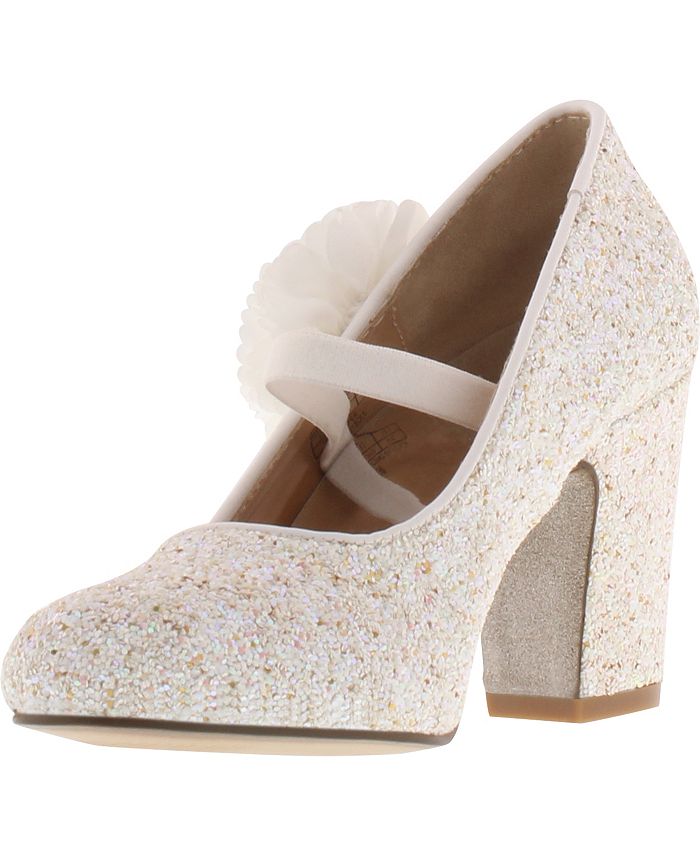Badgley Mischka Little & Big Girls Kylie Flower Block Heel Macy's