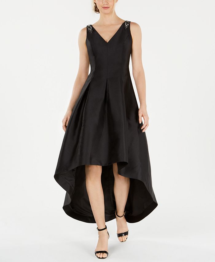 Calvin Klein Embellished High-Low Gown - Macy's