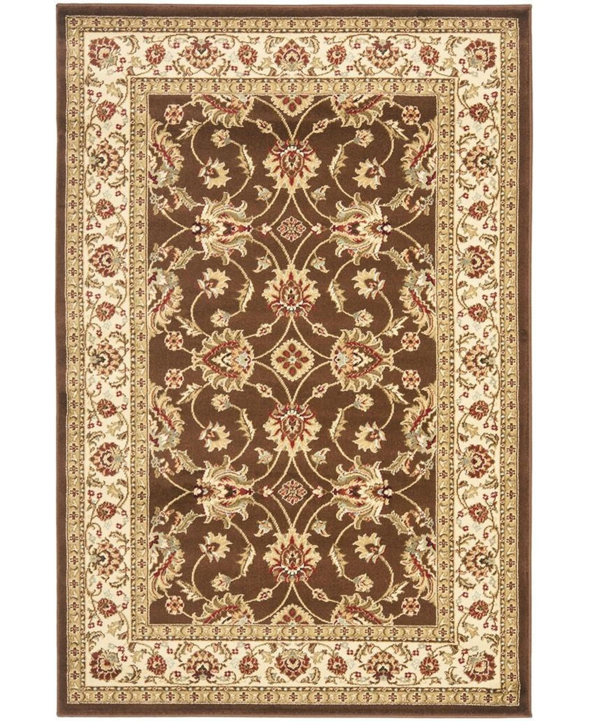 Safavieh Lyndhurst Brown and Ivory 6'7in x 9'6in Area Rug - Brown
