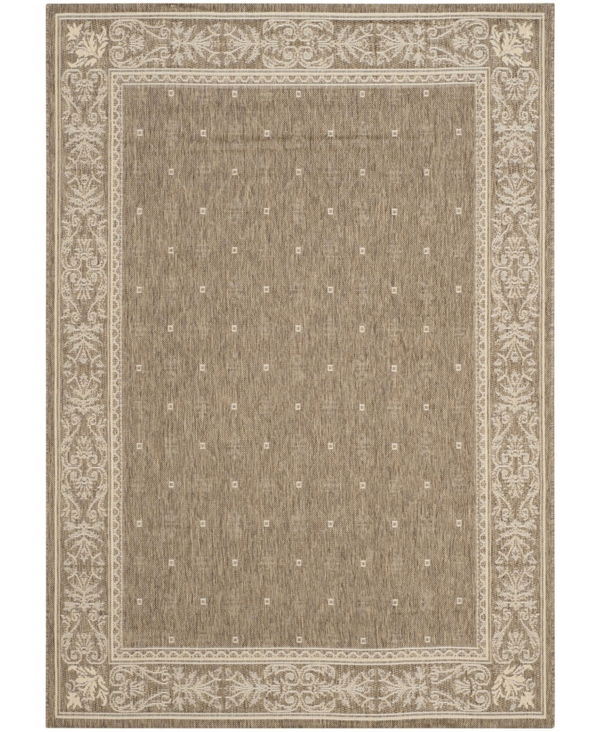 Safavieh Courtyard CY2326 Brown and Natural 5'3" x 7'7" Outdoor Area Rug