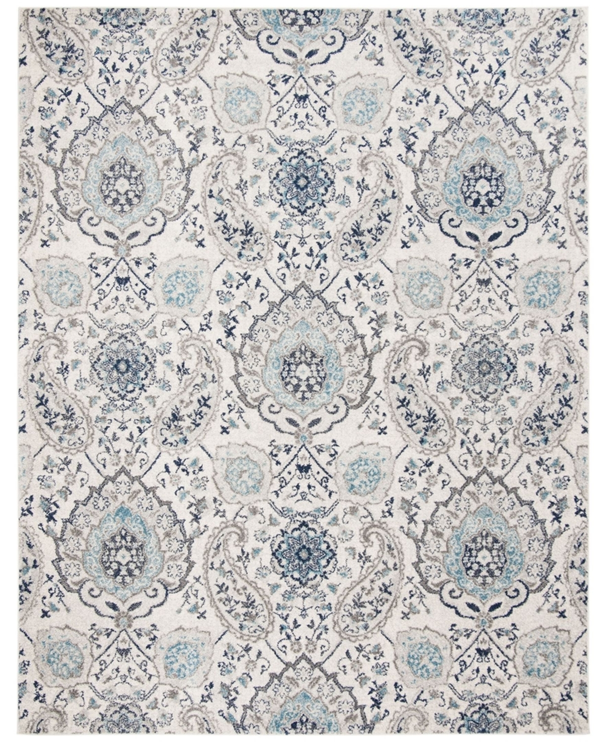 Safavieh Madison MAD600C Cream and Light Gray 12' x 18' Area Rug - Cream